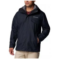 Kurtka 3w1 Columbia Bugaboo III Fleece Interchange Jacket. Czarne kurtki męskie Columbia, na jesień, bez wzorów, bez kaptura. Za 712.79 zł.