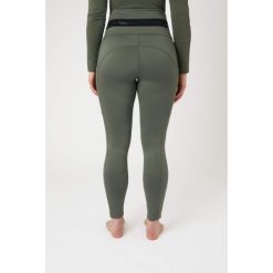 Damskie legginsy jeździeckie z pełną przyczepnością B Vertigo Caitlin. Zielone legginsy damskie B VERTIGO, bez wzorów, z materiału. Za 328.85 zł.