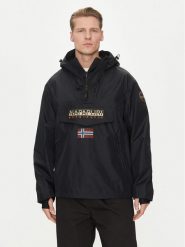 Napapijri Kurtka anorak Rainforest Next Sum NP0A4ILW Czarny Loose Fit. Czarne kurtki męskie Napapijri, m, bez wzorów, z syntetyku, bez kaptura. Za 609.99 zł.