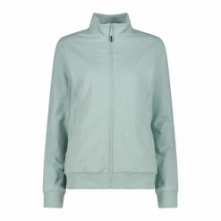 Damska bluza zapinana na zamek CMP. Zielone bluzy damskie CMP, bez wzorów, bez ramiączek, bez kaptura. Za 266.55 zł.