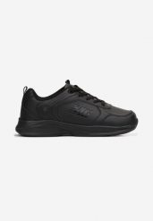 Czarno-Szare Buty Sportowe Thessarpia. Czarne buty sportowe męskie Born2be, z aplikacjami, z dresówki, bez zapięcia. Za 109.99 zł.