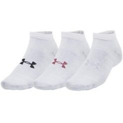 Niskie Skarpetki Dla Dorosłych Unisex Essential (zestaw 3 Sztuk). Białe skarpety męskie Under Armour, bez wzorów. Za 121.99 zł.