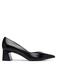 Guess Czółenka FLFSIN LEP08 Czarny. Czarne czółenka damskie Guess, z aplikacjami, ze skóry, bez obcasa, bez zapięcia. Za 584.99 zł.