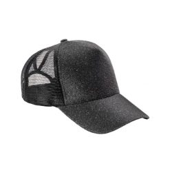Czapka Z Daszkiem Dla Dorosłych Unisex New York Sparkle Trucker Cap. Żółte czapki damskie RESULT HEADWEAR, bez wzorów. Za 41.99 zł.