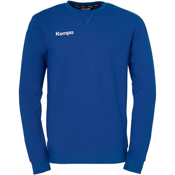 Sweter treningowy Kempa. Niebieskie swetry męskie Kempa, xl, bez wzorów, z materiału, bez kołnierzyka, bez ramiączek. Za 185.00 zł.