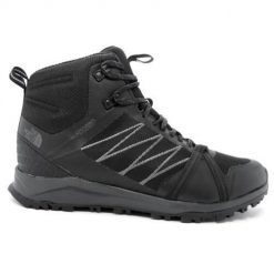 Buty trekkingowe męskie The North Face Litewave Fastpack II Mid WP. Czarne trekkingi męskie The North Face, z materiału, za kostkę, bez zapięcia. Za 544.00 zł.