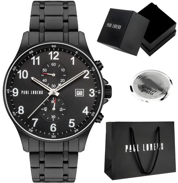 Zegarek męski Paul Lorens GHOST-1A5 Z GRAWEREM. Zegarki męskie Paul Lorens, bez wzorów. Za 239.00 zł.