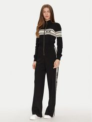 Elisabetta Franchi Kombinezon KT-54S-51E2 Czarny Regular Fit. Czarne sukienki damskie Elisabetta Franchi, s, bez wzorów, z wiskozy, bez kołnierzyka, bez ramiączek. Za 1,499.00 zł.