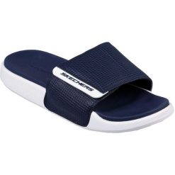 Klapki męskie Skechers Gambix 20. Szare klapki męskie Skechers, bez wzorów, z materiału, bez zapięcia. Za 356.00 zł.