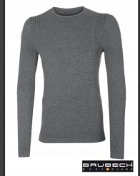 LS1178U Bluza PROTECT FR/AS szary L. Szare bluzy męskie Brubeck, l, bez wzorów, bez ramiączek, bez kaptura. Za 228.79 zł.