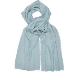 SZALIK DAMSKI. Niebieskie szaliki damskie TOP SECRET, na jesień, bez wzorów, z tkaniny. W wyprzedaży za 19.99 zł.