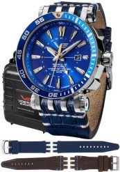 Zegarek męski Vostok Europe NH34-575A716LBLC niebieski. Niebieskie zegarki męskie Vostok Europe, bez wzorów. Za 6,732.41 zł.