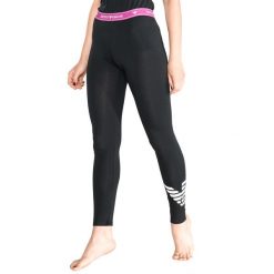 Emporio Armani Legginsy do spania Czarny. Czarne legginsy damskie Emporio Armani, bez wzorów, z bawełny. Za 292.95 zł.