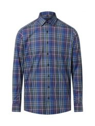 Finshley & Harding koszula biznesowa Mężczyźni Modern Fit Bawełna niebieski, 43. Niebieskie koszule męskie Finshley & Harding, m, bez wzorów, z bawełny, biznesowe, bez kołnierzyka, bez ramiączek. Za 159.95 zł.