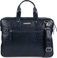 Beltimore Torba skórzana elegancka croco laptop 15"6 aktówka granatowa A4 S17. Torby na laptopa damskie Beltimore, bez wzorów. Za 439.99 zł.