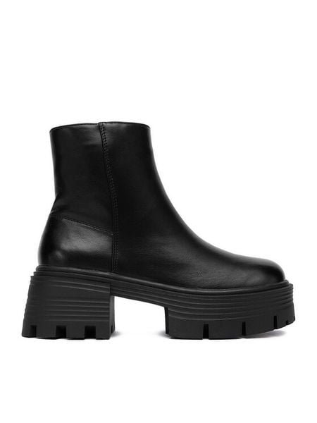 DeeZee Botki 62083-3 Czarny. Czarne botki damskie DeeZee, bez wzorów, z materiału, bez obcasa, na płaskiej podeszwie, bez zapięcia. Za 219.99 zł.