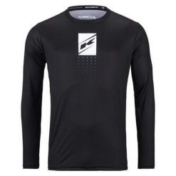 Dżersej z długim rękawem Kenny Elite. Czarne bluzy męskie KENNY, bez wzorów, z dżerseju, sportowe, bez ramiączek, bez kaptura. Za 231.50 zł.