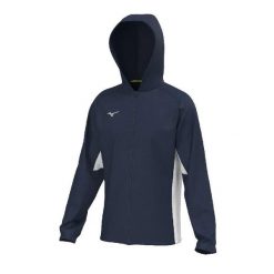 Bluza damska z kapturem Mizuno RB Micro. Czarne bluzy damskie Mizuno, s, bez wzorów, z materiału, eleganckie, bez ramiączek, z kapturem. Za 275.55 zł.