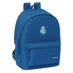 Plecak na Laptopa Real Madrid C.F. Niebieski. Niebieskie plecaki męskie REAL MADRID, bez wzorów, z poliesteru, biznesowe. Za 217.50 zł.