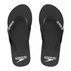 Klapki japonki męskie Speedo Flip Flop. Czarne klapki męskie Speedo, bez wzorów, z materiału, bez zapięcia. Za 71.98 zł.