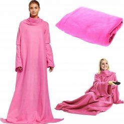 Verk KOC Z RĘKAWAMI POLAR CIEPŁA BLUZA SZLAFROK XXL. Bluzy damskie Verk, xxl, bez wzorów, z polaru, bez ramiączek, bez kaptura. Za 42.36 zł.