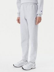 Champion Spodnie dresowe 117872 Szary Slim Fit. Szare spodnie dresowe damskie Champion, bez wzorów, z bawełny. Za 209.99 zł.