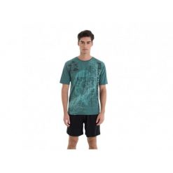 Piżama męska bawełniana rozm. XL Gent L251308 zielona. Zielone piżamy męskie Massana Homewear, l, bez wzorów, z bawełny, bez kołnierzyka, bez ramiączek, krótkie. Za 226.00 zł.