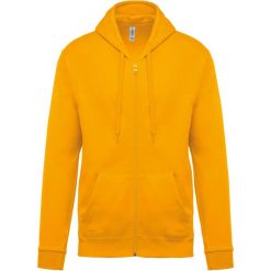 Bluza z kapturem i zamkiem błyskawicznym Kariban Molleton. Żółte bluzy damskie KARIBAN, xl, bez wzorów, z bawełny, bez ramiączek, z kapturem. Za 158.50 zł.