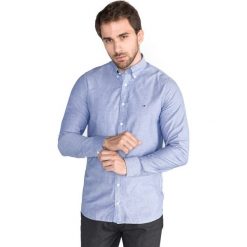 Tommy Hilfiger Koszula Niebieski. Niebieskie koszule męskie Tommy Hilfiger, l, bez wzorów, z bawełny, bez kołnierzyka, bez ramiączek. Za 464.95 zł.