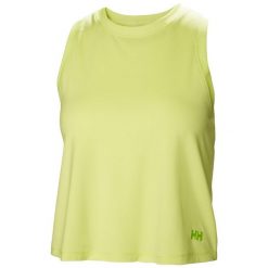Damski tank top Helly Hansen Ocean Cropped. Żółte topy damskie Helly Hansen, bez wzorów, bez kołnierzyka, bez ramiączek. Za 189.50 zł.