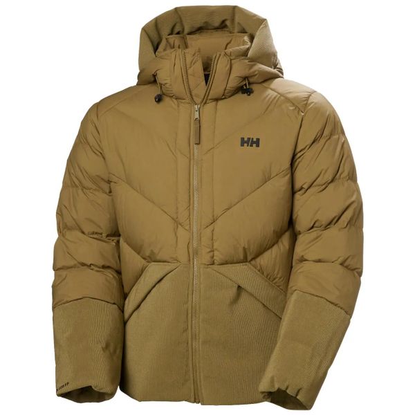 Kurtka puchowa Helly Hansen Village Down. Brązowe kurtki męskie Helly Hansen, m, bez wzorów, z puchu, bez kaptura. Za 1,186.50 zł.