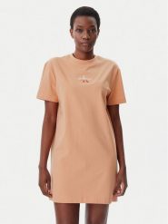 Calvin Klein Jeans Sukienka codzienna Gradient Monologo J20J225273 Koralowy Relaxed Fit. Pomarańczowe sukienki damskie Calvin Klein Jeans, na co dzień, s, bez wzorów, z bawełny, bez kołnierzyka, bez ramiączek, proste. Za 149.99 zł.