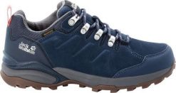 Buty trekkingowe damskie Jack Wolfskin Refugio Texapore Low granatowe r. 37.5. Obuwie trekkingowe damskie Jack Wolfskin, bez zapięcia. Za 365.40 zł.