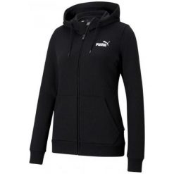 Puma Bluza Puma ESS Small Logo Full-Zip Hoodie TR W 586813 01, Rozmiar: M. Bluzy damskie Puma, m, bez wzorów, bez ramiączek, bez kaptura. Za 180.51 zł.