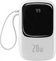 Powerbank Baseus Qpow Digital Display Lightning 20000mAh Biały. Białe powerbanki Baseus. Za 119.99 zł.