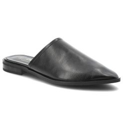 Klapki damskie S.Barski, cholewka ze skóry naturalnej licowej wsuwany fason, czarne, JC61-1004. Czarne klapki damskie S.BARSKI, bez wzorów, ze skóry, bez obcasa, bez zapięcia. Za 239.00 zł.