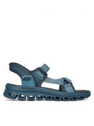 Skechers Sandały Glide Step Sandal 233382/BLU Granatowy. Niebieskie sandały męskie Skechers, bez wzorów, z materiału, bez zapięcia. Za 319.99 zł.