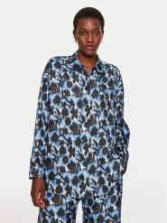 Munthe Koszula Tysori 243102924336 Granatowy Loose Fit. Niebieskie koszule damskie Munthe, bez wzorów, z jedwabiu, bez kołnierzyka, bez ramiączek. Za 689.99 zł.