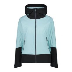 Kurtka damska turystyczna CMP 34Z2496. Niebieskie kurtki sportowe damskie CMP, l, bez wzorów, bez ramiączek, bez kaptura, trekkingowe. Za 649.00 zł.