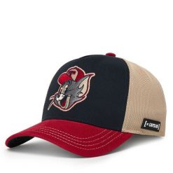 Czapka z daszkiem Capslab. Czarne czapki damskie CapsLab, bez wzorów. Za 169.99 zł.