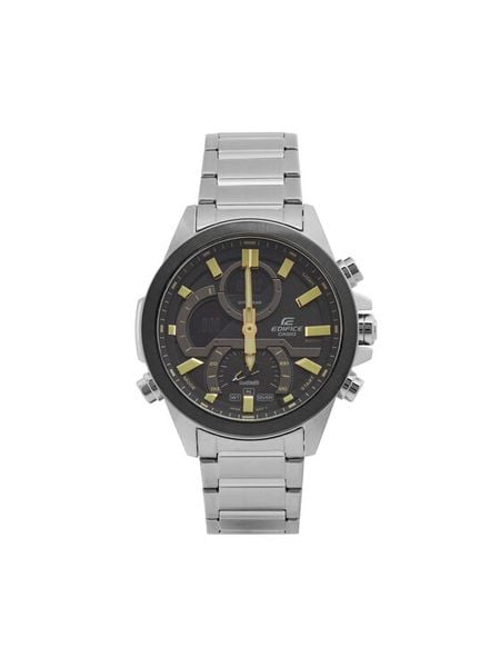 Casio Zegarek Edifice ECB-30DB-1A9EF Srebrny. Szare, analogowe zegarki męskie Casio, bez wzorów, srebrne. Za 629.99 zł.