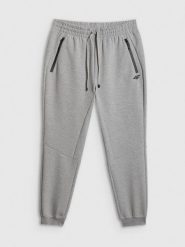 4F Spodnie dresowe joggery męskie - szare XL. Szare spodnie materiałowe męskie 4F, bez wzorów, z bawełny. Za 179.99 zł.