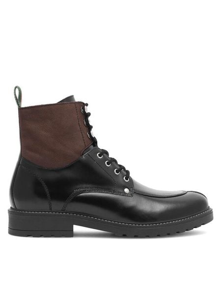 Gino Rossi Kozaki ARMY-19 MI24 Czarny. Czarne buty zimowe męskie Gino Rossi, bez wzorów, ze skóry, bez obcasa, bez zapięcia. Za 359.99 zł.