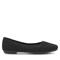 Baleriny Jenny Fairy. Czarne balerinki damskie Jenny Fairy, bez wzorów, bez obcasa, bez zapięcia. Za 69.99 zł.