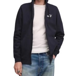 Bluza na co dzień Męska PumaKaptur Zasuwana Bawełniana Sportowa Ciepła. Niebieskie bluzy sportowe męskie Puma, m, bez wzorów, z bawełny, bez kaptura. Za 188.00 zł.