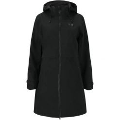 Długi płaszcz z kapturem damski Weather Report Dayton AWG W-PRO 15000. Czarne płaszcze damskie Weather Report, bez wzorów, eleganckie, bez kołnierzyka, z kapturem. Za 464.00 zł.