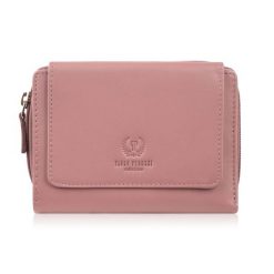 Portfel damski skórzany różowy duży w orientacji poziomej z RFID Paolo Peruzzi SL-07-PI. Czerwone portfele damskie Paolo Peruzzi, z materiału. Za 89.00 zł.