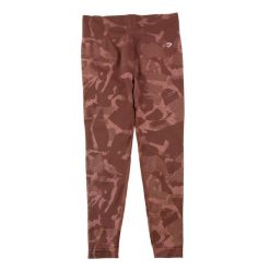 Second life - Legginsy damskie do jogi Gymshark brązowe - Jak nowy. Brązowe legginsy damskie GYMSHARK, l, bez wzorów, z materiału, na fitness i siłownię. Za 106.46 zł.