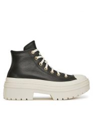 Converse Trampki Chuck Taylor All Star Lugged Heel Platform Gold A11500C Czarny. Czarne trampki i tenisówki damskie Converse, bez wzorów, ze skóry, bez zapięcia. Za 299.99 zł.