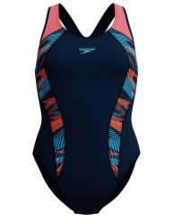 Strój kąpielowy na basen damski Speedo Placement Laneback. Brązowe stroje kąpielowe damskie Speedo, s, bez wzorów, z materiału. Za 169.99 zł.